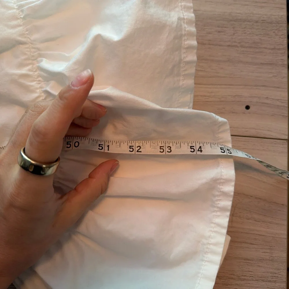 $785 KALITA Cotton Tiered V-Neck Maxi Dress White XS Mended European Summer - Picture 8 of 8